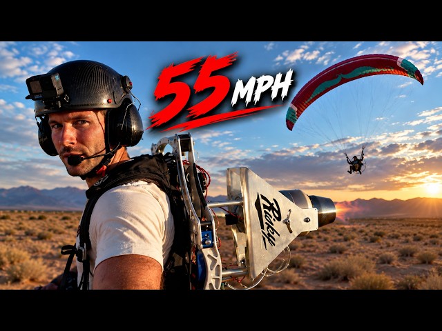 Testing My Jet Turbine Paramotor's Max Speed!