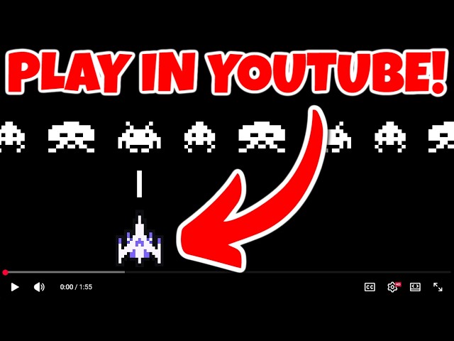 Space Invaders but it's PLAYABLE in YouTube!