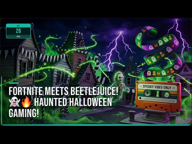 FORTNITE meets BEETLEJUICE! 👻🔥 Haunted Halloween Gaming!