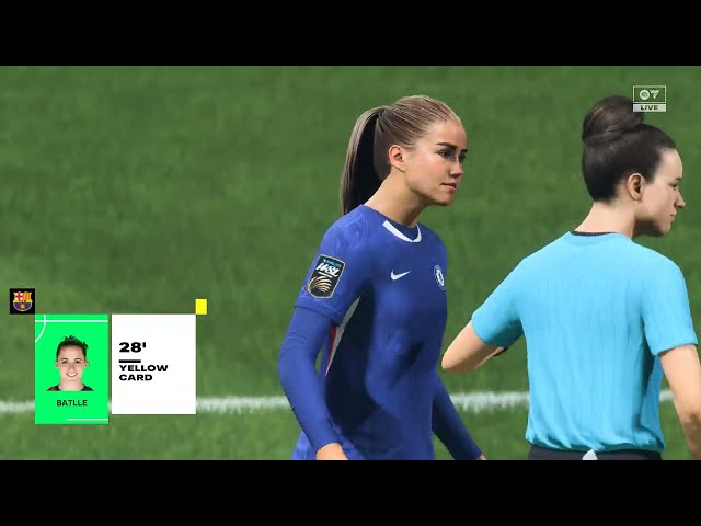 CHELSEA vs BARCELONA ⚽👱‍♀️ UEFA Women's Champions League 2025 Matchday 4 🟩 EA FC26 Simulation