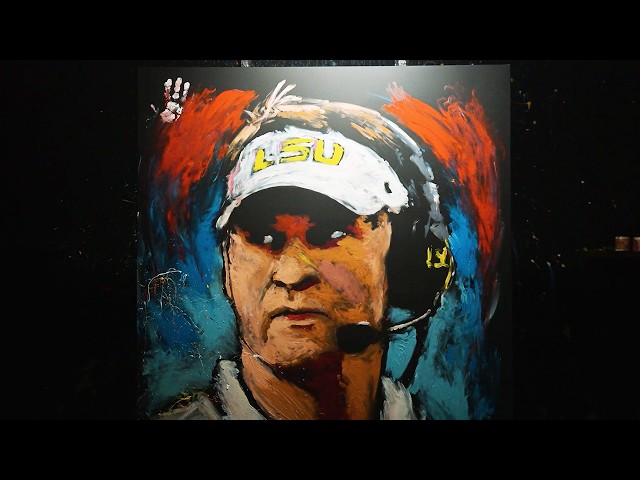 SPEED PAINTING LSU’s Lane Kiffin | ESPN College Football