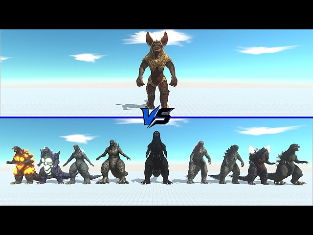 King Caesar vs All Godzilla - Animal Revolt Battle Simulator | ARBS