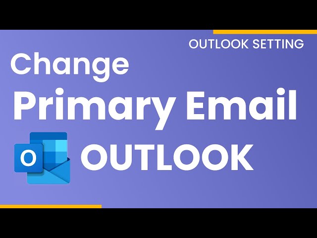 How to change Primary email account in outlook 2024 | Outlook Tutorials 2024
