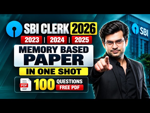 SBI Clerk 2026 Quants Marathon | 3 Hours Complete Revision | Important Questions & Tricks