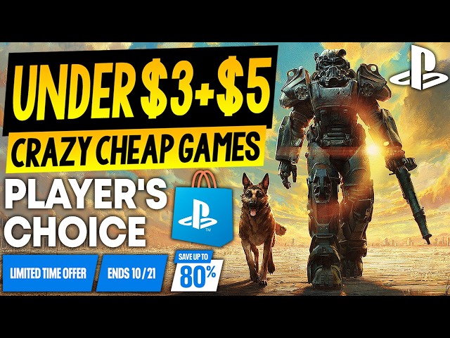 16 GREAT PSN Game Deals UNDER $3 + UNDER $5 - LAST CHANCE PSN Players Choice Sale SUPER CHEAP Games!
