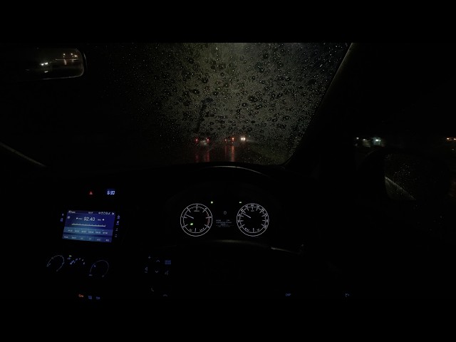 Driving in Heavy Rain Sleep in the Backseat Soothing Thunderstorm