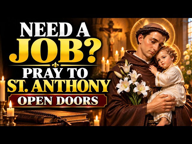 💖 SAINT ANTHONY OF PADUA: POWERFUL PRAYER FOR A JOB AND OPEN DOORS 🕊️