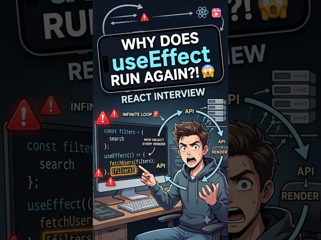 React Interview: Can You Spot This useEffect Bug? 🚨 #codingtips #coding