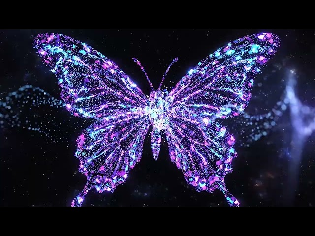 Why Does This Butterfly Glow Like It's Alive? 🦋 | Particle VJ Loop