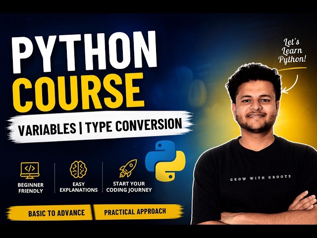 Python Course #3  | Variables, Dynamic Typing, Input & Type Conversion | Python for Beginners