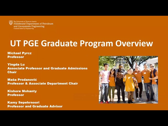 PGE Graduate Program Review plus Q&A - October 2026