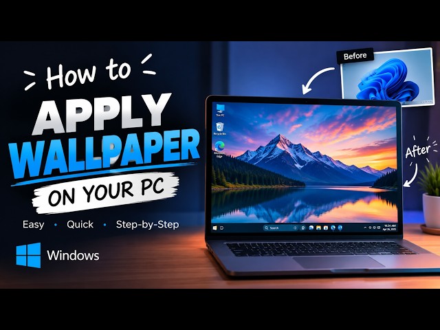 How to Set a Wallpaper on Your PC 💻 | Step-by-Step Guide