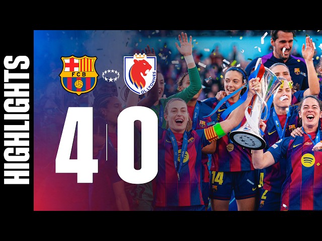 HIGHLIGHTS | FC BARCELONA 4 vs 0 OL LYONNES | UEFA WOMEN'S CHAMPIONS LEAGUE FINAL 🔵🔴