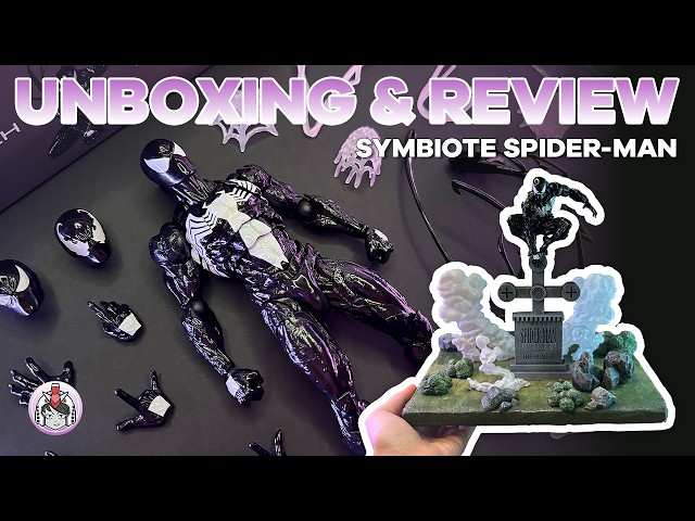 Back in BLACK! | Symbiote Spider-Man | Amazing Yamaguchi | Speed Unboxing | ASMR | Marvel
