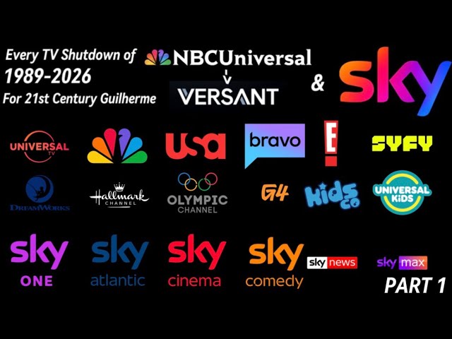 Every TV Shutdown of NBCUniversal (Versant) and Sky Group: Part 1 #nbcuniversal #sky #tv #shutdown 