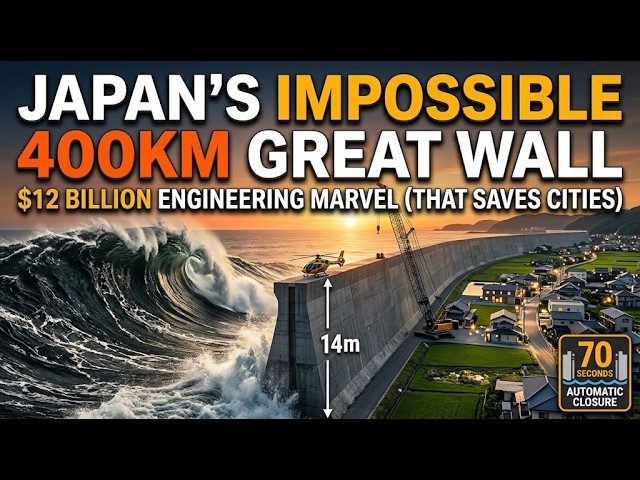 Japan’s $12 Billion Great Seawall: The Engineering Marvel That Saved Cities