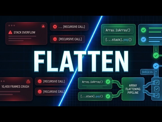 Flatten Array in JavaScript | GFE75 + BFE #3 | Frontend Interview
