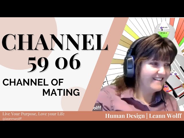 Human Design Channels - The Channel of Mating: 59 - 6