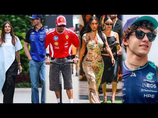 Max Verstappen arrives with Kelly Piquet on race day | Kim Kardashian in Paddock to support Lewis
