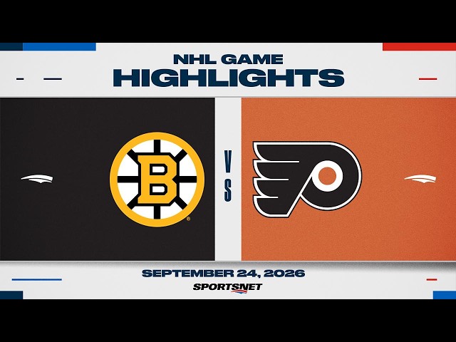 NHL Pre-Season Highlights | Bruins vs. Flyers - September 24, 2026