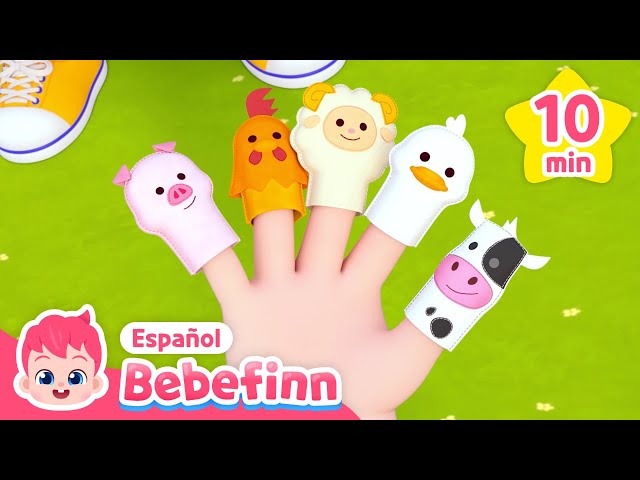 Especial de Familia Dedo🖐️ | Animales de la Granja | Canciones Infantiles | Bebefinn en español
