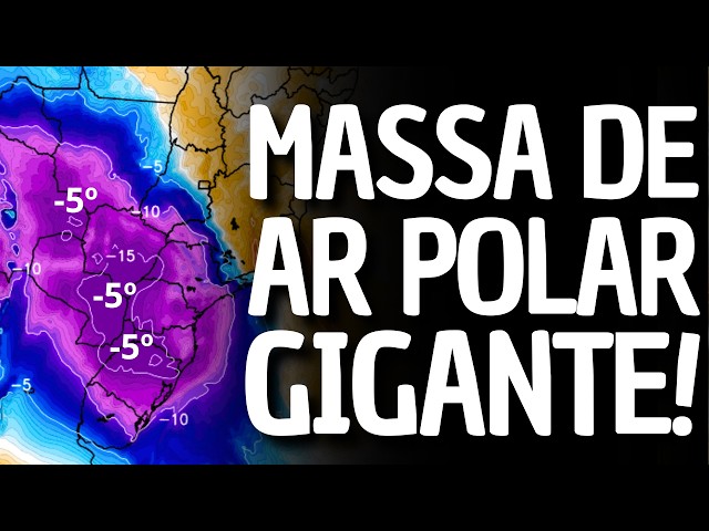 URGENT! IS BRAZIL GOING TO FREEZE? POLAR COLD FRONT TO FREEZE EVERYTHING.