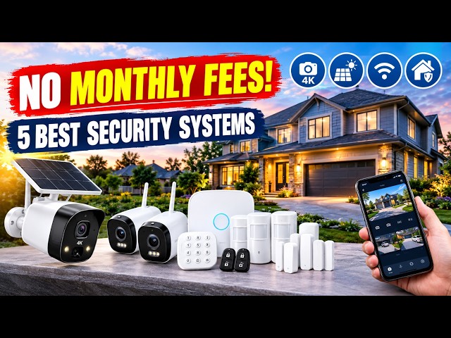 5 Best Home Security Systems Without Monthly Fees in 2026
