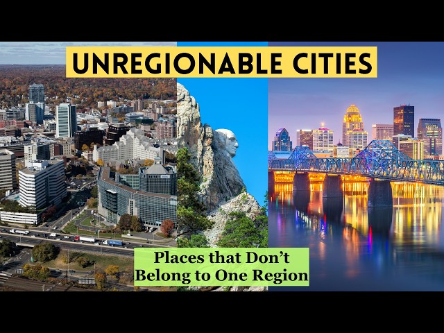 Unregionable Cities - Cities Located Where Two Regions Meet