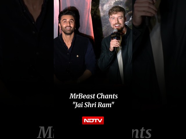 MrBeast's Jai Shri Ram Moment With Ranbir Kapoor Goes Viral | Ramayana