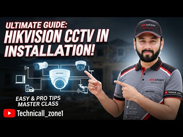 Hikvision Networking CCTV Camera Installation | Complete Setup Guide