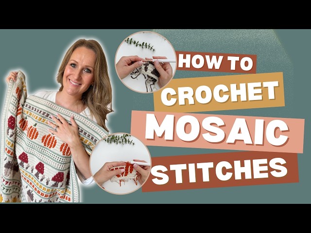 How To Crochet Mosaic Stitches | Overlay Mosaic Crochet Tutorial