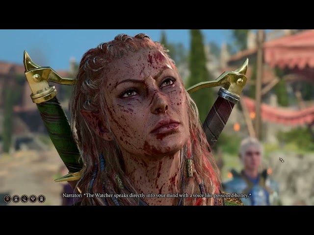 Jaheira enters the city of Baldur's gate