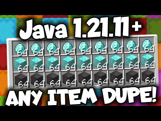 Minecraft Java 1.21.11+ Multiplayer Any Item Duplication Glitch!