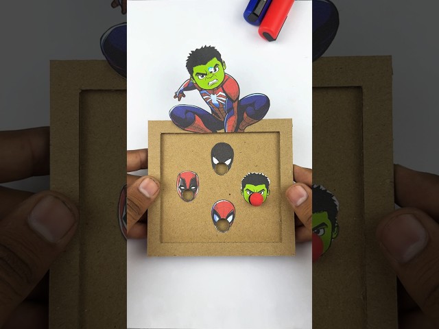 Spiderman Brand New Day Amazing Cardboard Pinball Face Swapping Game #spiderman #brandnewday