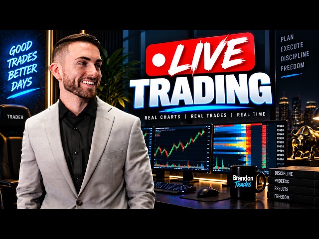 Live Futures Trading: NQ Order Flow Session | BrandonTrades