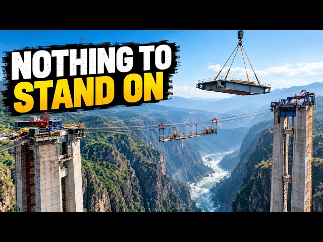 How Engineers Build a Bridge Where There Is Nothing to Stand On