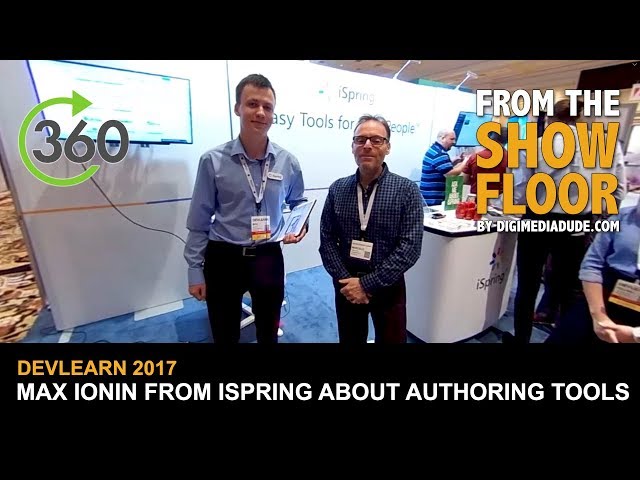 Interview with Max Ionin From iSpring About Authoring Tools @ DevLearn 2017
