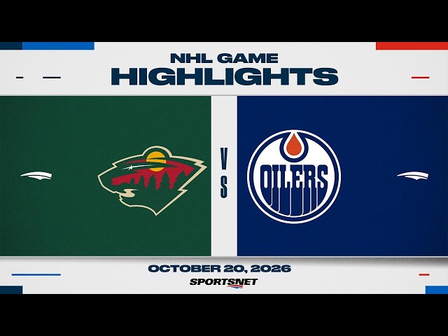 NHL Highlights | Wild vs. Oilers - October 20, 2026