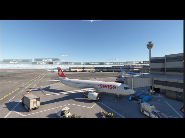SWISS A320neo Landing at SFO in MSFS 2020
