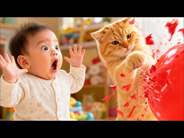 Funny Baby Moments with Cat & Dog 🐶👶 Non Stop Baby Laughing & Giggles Funny Dog & Baby