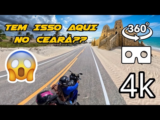 UM CASTELO NO CEARÁ?? De moto até Flecheiras PARTE 1 #VR360 #4k