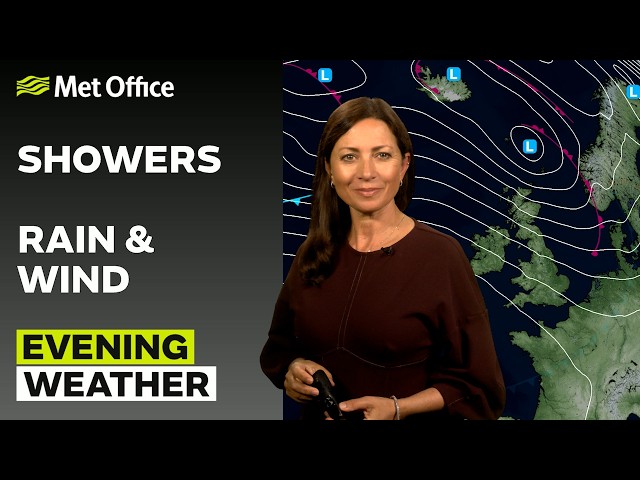 17/09/2026 - Showers in the north - Evening Weather Forecast UK - Met Office Weather