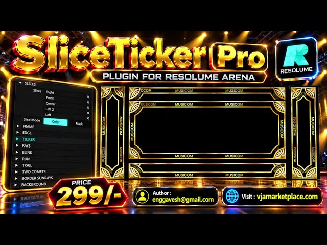 SliceTickerFX Pro  - Plugin For Resolume