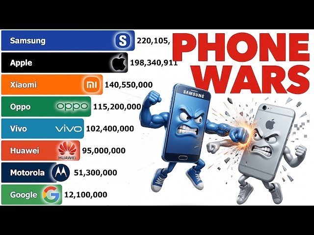 Most Popular Cell Phone Brands 2000-2026