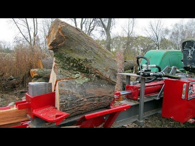 10 Perfect Homemade Log Splitter Wood Processing, Dangerous Fast Firewood Cutting
