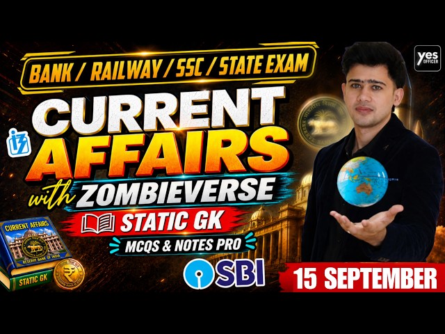🔴15 September 2026 | Daily Current Affairs | For Bank, Insurance & SSC Exams