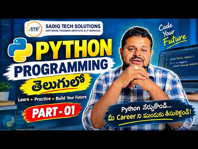 Python Programming in Telugu | Part 01 | Python Tutorial for Beginners | Learn Python in Telugu