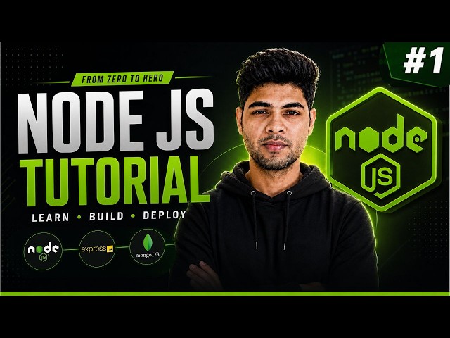Node.js Full Course | Introduction to Node.js, V8 Engine & Architecture