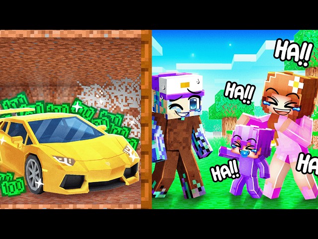 I Pretended to be POOR to Troll my Friends (Minecraft)