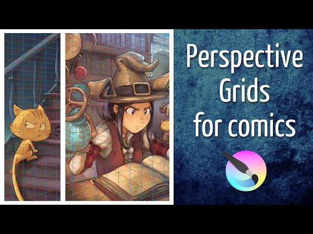 Perspective grids for comics in Krita
